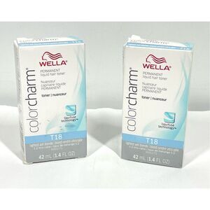 Wella Color Charm Toner T18 Lightest Ash Blonde Set of 2 New in Box